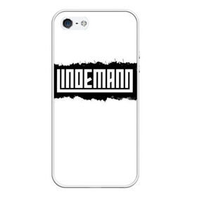 Чехол для iPhone 5/5S матовый с принтом Lindemann в Петрозаводске, Силикон | Область печати: задняя сторона чехла, без боковых панелей | lindemann | metall | till | линдеманн | металл | тиль | тиль линдеманн