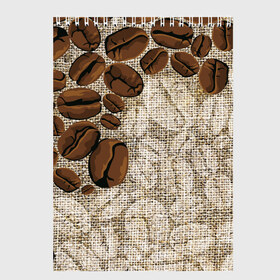 Скетчбук с принтом Кофейные зёрна (вышивка) в Петрозаводске, 100% бумага
 | 48 листов, плотность листов — 100 г/м2, плотность картонной обложки — 250 г/м2. Листы скреплены сверху удобной пружинной спиралью | brown | coffee | coffee beans | drink. | embroidery | grains | вышивка | зёрна | коричневый | кофе | кофейные зёрна | напитки | напиток