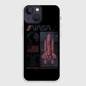 Чехол для iPhone 13 mini с принтом Nasa в Петрозаводске,  |  | Тематика изображения на принте: mars | nasa | space | галактика | земля | илон | инопланетяне | инопланетянин | картинка | картинки | космонавт | космос | луна | марс | маск | мода | надпись | наса | планета | планеты | тренды