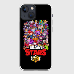 Чехол для iPhone 13 mini с принтом BRAWL STARS в Петрозаводске,  |  | brawl stars | bull | colt | crow | leon | leon shark | shark | stars | акула | берли | ворон | динамайк | кольт | леон | леон акула | нита | спайк | шелли | эль примо