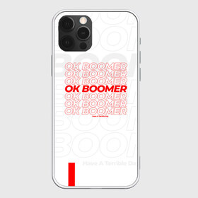 Чехол для iPhone 12 Pro Max с принтом Ok boomer 3D в Петрозаводске, Силикон |  | Тематика изображения на принте: boomer | casual | ok | ok boomer | бумер | зумеры | ок | ок бумер | хорошо