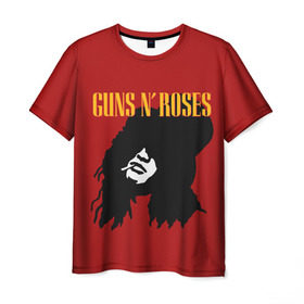 Мужская футболка 3D с принтом Guns n roses в Петрозаводске, 100% полиэфир | прямой крой, круглый вырез горловины, длина до линии бедер | axl rose | geffen records | gnr | guns | rock | roses | slash | гансы | пистолеты | розы | рок | слеш | эксл роуз