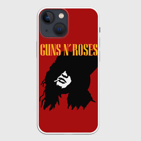 Чехол для iPhone 13 mini с принтом Guns n roses в Петрозаводске,  |  | axl rose | geffen records | gnr | guns | rock | roses | slash | гансы | пистолеты | розы | рок | слеш | эксл роуз