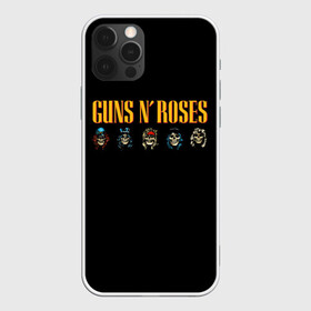 Чехол для iPhone 12 Pro с принтом Guns n roses  в Петрозаводске, силикон | область печати: задняя сторона чехла, без боковых панелей | axl rose | geffen records | gnr | guns | rock | roses | slash | гансы | пистолеты | розы | рок | слеш | эксл роуз