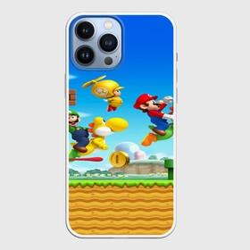 Чехол для iPhone 13 Pro Max с принтом Марио в Петрозаводске,  |  | concept art | enemies | first level | fungus | game art | kirbys adventure | luigi’s mansion | mario | mario bros | minimalism | pixels | super mario | super mario 2 | марио