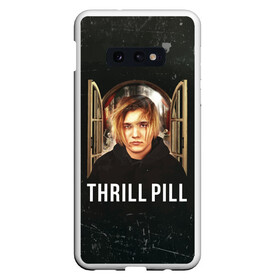 Чехол для Samsung S10E с принтом THRILL PILL - Грустная Песня в Петрозаводске, Силикон | Область печати: задняя сторона чехла, без боковых панелей | Тематика изображения на принте: fuelle | logo | music | noir | pil | pill | rap | raper | symbol | thril | thrill | tril | trill | дамб | лого | музыка | пил | пилл | рэп | рэппер | сам | символ | трил | трилл | тхрил | тхрилл | фотографии | щит