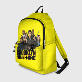 Рюкзак 3D с принтом Brooklyn Nine-Nine в Петрозаводске, 100% полиэстер | лямки с регулируемой длиной, сверху петелька, чтобы рюкзак можно было повесить на вешалку. Основное отделение закрывается на молнию, как и внешний карман. Внутри два дополнительных кармана, один из которых закрывается на молнию. По бокам два дополнительных кармашка | Тематика изображения на принте: 9 9 | 99 | andy | beatriz | brooklyn | detective | diaz | jake | nine nine | peralta | rosa | samberg | stephanie | беатрис | бруклин | детектив | джейк | перальта | роза | стефани | сэмберг | энди