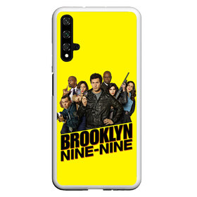 Чехол для Honor 20 с принтом Brooklyn Nine-Nine в Петрозаводске, Силикон | Область печати: задняя сторона чехла, без боковых панелей | Тематика изображения на принте: 9 9 | 99 | andy | beatriz | brooklyn | detective | diaz | jake | nine nine | peralta | rosa | samberg | stephanie | беатрис | бруклин | детектив | джейк | перальта | роза | стефани | сэмберг | энди