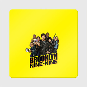 Магнит виниловый Квадрат с принтом Brooklyn Nine-Nine в Петрозаводске, полимерный материал с магнитным слоем | размер 9*9 см, закругленные углы | Тематика изображения на принте: 9 9 | 99 | andy | beatriz | brooklyn | detective | diaz | jake | nine nine | peralta | rosa | samberg | stephanie | беатрис | бруклин | детектив | джейк | перальта | роза | стефани | сэмберг | энди