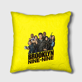 Подушка 3D с принтом Brooklyn Nine-Nine в Петрозаводске, наволочка – 100% полиэстер, наполнитель – холлофайбер (легкий наполнитель, не вызывает аллергию). | состоит из подушки и наволочки. Наволочка на молнии, легко снимается для стирки | Тематика изображения на принте: 9 9 | 99 | andy | beatriz | brooklyn | detective | diaz | jake | nine nine | peralta | rosa | samberg | stephanie | беатрис | бруклин | детектив | джейк | перальта | роза | стефани | сэмберг | энди