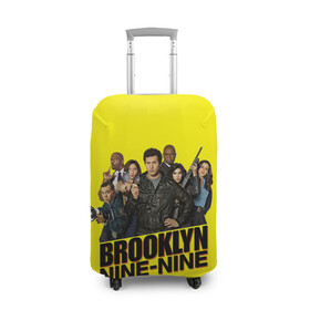 Чехол для чемодана 3D с принтом Brooklyn Nine-Nine в Петрозаводске, 86% полиэфир, 14% спандекс | двустороннее нанесение принта, прорези для ручек и колес | 9 9 | 99 | andy | beatriz | brooklyn | detective | diaz | jake | nine nine | peralta | rosa | samberg | stephanie | беатрис | бруклин | детектив | джейк | перальта | роза | стефани | сэмберг | энди