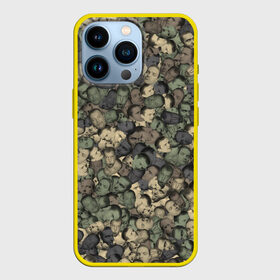 Чехол для iPhone 13 Pro с принтом Камуфляж Зеленый Слоник в Петрозаводске,  |  | лица | лицо | милитари | паттрен | слон | фильм | хаки