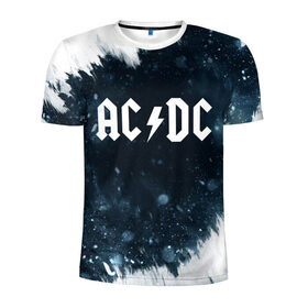 Мужская футболка 3D спортивная с принтом AC/DC в Петрозаводске, 100% полиэстер с улучшенными характеристиками | приталенный силуэт, круглая горловина, широкие плечи, сужается к линии бедра | ac | ac dc | dc | music | rock | рок