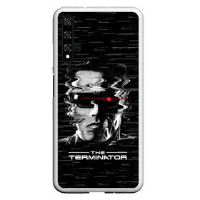 Чехол для Honor 20 с принтом The Terminator в Петрозаводске, Силикон | Область печати: задняя сторона чехла, без боковых панелей | arnold | connor | john | robot | schwarzenegger | skynet | t 800 | terminator | арнольд | джон | коннор | ликвидатор | небесная | робот | сеть | скайнет | терминатор | шварценеггер