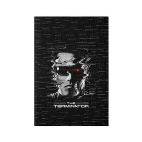 Обложка для паспорта матовая кожа с принтом The Terminator в Петрозаводске, натуральная матовая кожа | размер 19,3 х 13,7 см; прозрачные пластиковые крепления | arnold | connor | john | robot | schwarzenegger | skynet | t 800 | terminator | арнольд | джон | коннор | ликвидатор | небесная | робот | сеть | скайнет | терминатор | шварценеггер