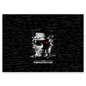 Поздравительная открытка с принтом The Terminator в Петрозаводске, 100% бумага | плотность бумаги 280 г/м2, матовая, на обратной стороне линовка и место для марки
 | Тематика изображения на принте: arnold | connor | john | robot | schwarzenegger | skynet | t 800 | terminator | арнольд | джон | коннор | ликвидатор | небесная | робот | сеть | скайнет | терминатор | шварценеггер