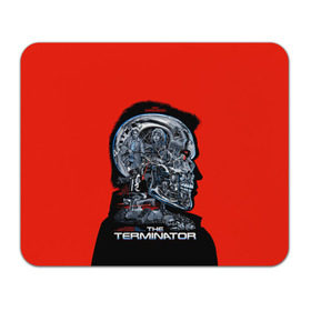 Коврик для мышки прямоугольный с принтом The Terminator в Петрозаводске, натуральный каучук | размер 230 х 185 мм; запечатка лицевой стороны | arnold | connor | john | robot | schwarzenegger | skynet | t 800 | terminator | арнольд | джон | коннор | ликвидатор | небесная | робот | сеть | скайнет | терминатор | шварценеггер