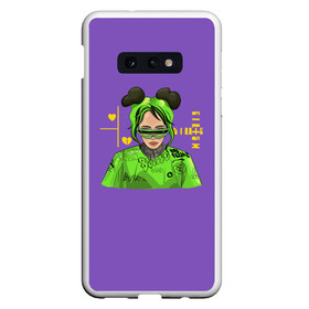 Чехол для Samsung S10E с принтом Billie Eilish Purple в Петрозаводске, Силикон | Область печати: задняя сторона чехла, без боковых панелей | bad | bad guy | billi | billie | billie eilish | eilish | good girl | music | swag | айлиш | беляш | били | били айлиш | билли | билли айлиш | билли эйлиш | биляш | музка | певица | эйлиш