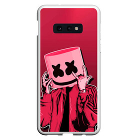 Чехол для Samsung S10E с принтом Marshmello Rock в Петрозаводске, Силикон | Область печати: задняя сторона чехла, без боковых панелей | Тематика изображения на принте: dj | fortnitemarshmello | marshmello | music | rock | диджей | зефир | знаменитость | маршмэллоу | музыка | музыкант