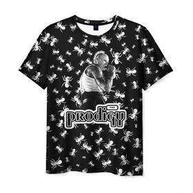 Мужская футболка 3D с принтом The Prodigy в Петрозаводске, 100% полиэфир | прямой крой, круглый вырез горловины, длина до линии бедер | flint | keith | keith charles flint | prodigy | the prodigy | кит | кит чарльз флинт | продиджи | флинт