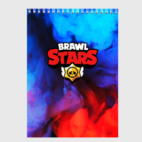 Скетчбук с принтом BRAWL STARS SMOKE в Петрозаводске, 100% бумага
 | 48 листов, плотность листов — 100 г/м2, плотность картонной обложки — 250 г/м2. Листы скреплены сверху удобной пружинной спиралью | android | brawl stars | crow | games | leon | mobile game | stars | бравл старс | ворон | игры | леон | мобильные игры