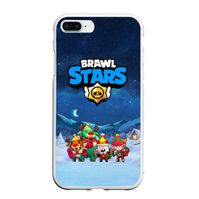 Чехол для iPhone 7Plus/8 Plus матовый с принтом Новогодний Brawl Stars в Петрозаводске, Силикон | Область печати: задняя сторона чехла, без боковых панелей | brawl stars | brawl stars 8 bit | brawl stars crow | brawl stars crow phoenix | brawl stars l | brawl stars leon | brawl stars leon shark | brawl stars nita | brawl stars robot spike | brawl stars spike | бравл старс | бравла старс | браво с