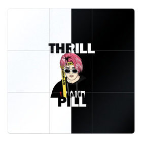 Магнитный плакат 3Х3 с принтом Thrill pill в Петрозаводске, Полимерный материал с магнитным слоем | 9 деталей размером 9*9 см | pill | thrill | thrill pill | пилл | тимур самедов | трилл | трилл пилл