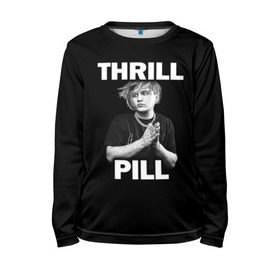 Детский лонгслив 3D с принтом Thrill pill в Петрозаводске, 100% полиэстер | длинные рукава, круглый вырез горловины, полуприлегающий силуэт
 | pill | thrill | thrill pill | пилл | тимур самедов | трилл | трилл пилл