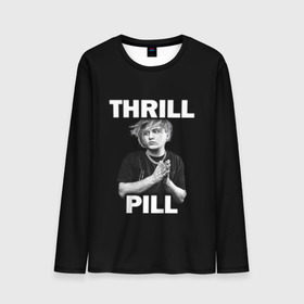 Мужской лонгслив 3D с принтом Thrill pill в Петрозаводске, 100% полиэстер | длинные рукава, круглый вырез горловины, полуприлегающий силуэт | pill | thrill | thrill pill | пилл | тимур самедов | трилл | трилл пилл
