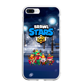 Чехол для iPhone 7Plus/8 Plus матовый с принтом Новогодний Brawl Stars в Петрозаводске, Силикон | Область печати: задняя сторона чехла, без боковых панелей | brawl stars | brawl stars 8 bit | brawl stars crow | brawl stars crow phoenix | brawl stars l | brawl stars leon | brawl stars leon shark | brawl stars nita | brawl stars robot spike | brawl stars spike | бравл старс | бравла старс | браво с