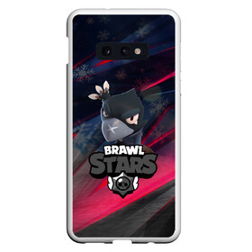 Чехол для Samsung S10E с принтом Brawl Stars CROW SNOW в Петрозаводске, Силикон | Область печати: задняя сторона чехла, без боковых панелей | Тематика изображения на принте: 2020 | android | background | brawl stars | crow | games | leon | mobile game | stars | бравл старс | ворон | игры | леон | мобильные игры | синий | снег | снежинки | текстура | фон