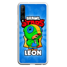 Чехол для Honor P30 с принтом BRAWL STARS LEON в Петрозаводске, Силикон | Область печати: задняя сторона чехла, без боковых панелей | brawl stars | brawl stars leon | brawler | leon | бравл старз | бравлер | леон