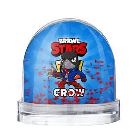 Снежный шар с принтом BRAWL STARS CROW в Петрозаводске, Пластик | Изображение внутри шара печатается на глянцевой фотобумаге с двух сторон | Тематика изображения на принте: brawl stars | brawl stars crow | brawler | crow | бравл старз | бравлер | ворон