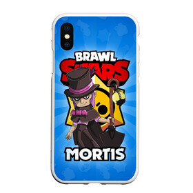 Чехол для iPhone XS Max матовый с принтом BRAWL STARS MORTIS в Петрозаводске, Силикон | Область печати: задняя сторона чехла, без боковых панелей | brawl stars | brawl stars mortis | brawler | mortis | бравл старз | бравлер | мортис