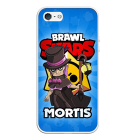 Чехол для iPhone 5/5S матовый с принтом BRAWL STARS MORTIS в Петрозаводске, Силикон | Область печати: задняя сторона чехла, без боковых панелей | brawl stars | brawl stars mortis | brawler | mortis | бравл старз | бравлер | мортис