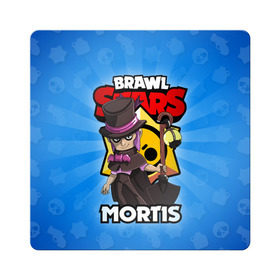 Магнит виниловый Квадрат с принтом BRAWL STARS MORTIS в Петрозаводске, полимерный материал с магнитным слоем | размер 9*9 см, закругленные углы | brawl stars | brawl stars mortis | brawler | mortis | бравл старз | бравлер | мортис