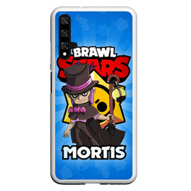 Чехол для Honor 20 с принтом BRAWL STARS MORTIS в Петрозаводске, Силикон | Область печати: задняя сторона чехла, без боковых панелей | Тематика изображения на принте: brawl stars | brawl stars mortis | brawler | mortis | бравл старз | бравлер | мортис