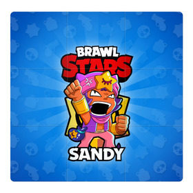 Магнитный плакат 3Х3 с принтом BRAWL STARS SANDY в Петрозаводске, Полимерный материал с магнитным слоем | 9 деталей размером 9*9 см | brawl stars | brawl stars sandy | brawler | sandy | бравл старз | бравлер | сэнди