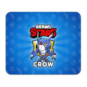 Коврик для мышки прямоугольный с принтом BRAWL STARS CROW в Петрозаводске, натуральный каучук | размер 230 х 185 мм; запечатка лицевой стороны | brawl stars | brawl stars crow | brawler | crow | бравл старз | бравлер | ворон