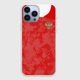 Чехол для iPhone 13 Pro Max с принтом Russia home EURO 2020 в Петрозаводске,  |  | Тематика изображения на принте: championship | cup | dzyuba | russia | tdrfifa19 | world | артем | дзюба | европы | мира | мундиаль | россия | чемпионат