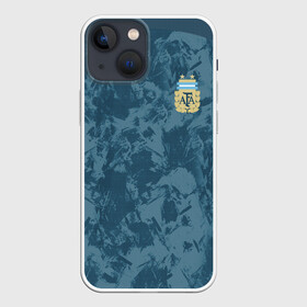 Чехол для iPhone 13 mini с принтом Away Copa America 2020 в Петрозаводске,  |  | barcelona | champions | league | lionel | messi | spain | tdrfifa19 | барселона | испания | лига | лионель | месси | чемпионов