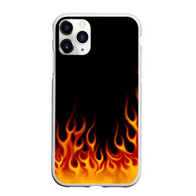 Чехол для iPhone 11 Pro матовый с принтом Пламя Old School в Петрозаводске, Силикон |  | burn | fire | костер | нарисованный | огня | огонь | олдскул | пламени | пламя | пожар | пылает | рисованный огонь | языки