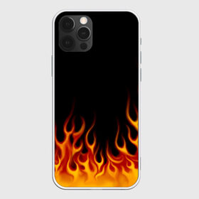 Чехол для iPhone 12 Pro Max с принтом Пламя Old School в Петрозаводске, Силикон |  | burn | fire | костер | нарисованный | огня | огонь | олдскул | пламени | пламя | пожар | пылает | рисованный огонь | языки