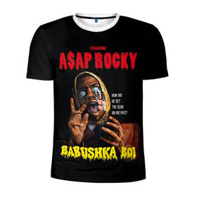 Мужская футболка 3D спортивная с принтом BABUSHKA BOI в Петрозаводске, 100% полиэстер с улучшенными характеристиками | приталенный силуэт, круглая горловина, широкие плечи, сужается к линии бедра | aap | aap rocky | asap | asap rocky | babushka | babushka boi | babushka boy