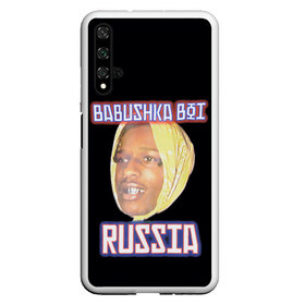 Чехол для Honor 20 с принтом ASAP Rocky x SVMOSCOW Babushka в Петрозаводске, Силикон | Область печати: задняя сторона чехла, без боковых панелей | asap | babushka boi | rocky | svmoscow