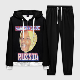 Мужской костюм 3D с принтом ASAP Rocky x SVMOSCOW Babushka в Петрозаводске, 100% полиэстер | Манжеты и пояс оформлены тканевой резинкой, двухслойный капюшон со шнурком для регулировки, карманы спереди | asap | babushka boi | rocky | svmoscow