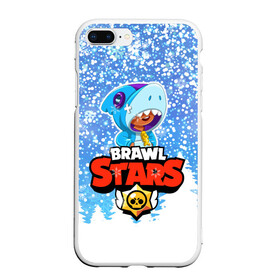 Чехол для iPhone 7Plus/8 Plus матовый с принтом Brawl Stars Леон Шарк в Петрозаводске, Силикон | Область печати: задняя сторона чехла, без боковых панелей | 2020 | brawl | brawl stars | christmas | leon | new year | shark | stars | бравл старс | брол старс | зима | игра | леон | новогодний | новый год | рождество | снег | снежинки | шарк