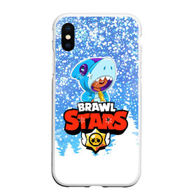 Чехол для iPhone XS Max матовый с принтом Brawl Stars Леон Шарк в Петрозаводске, Силикон | Область печати: задняя сторона чехла, без боковых панелей | 2020 | brawl | brawl stars | christmas | leon | new year | shark | stars | бравл старс | брол старс | зима | игра | леон | новогодний | новый год | рождество | снег | снежинки | шарк