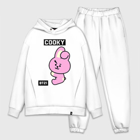 Мужской костюм хлопок OVERSIZE с принтом COOKY BT21 в Петрозаводске,  |  | bt21 | bts | chimmy | cooky | koya | love yourself. | mang | rj | shooky | tata | бт21 | бтс