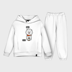 Детский костюм хлопок Oversize с принтом RJ BT21 в Петрозаводске,  |  | Тематика изображения на принте: bt21 | bts | chimmy | cooky | koya | love yourself. | mang | rj | shooky | tata | бт21 | бтс